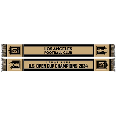 Ruffneck Scarves Gold LAFC 2024 Lamar Hunt U.S. Open Cup Champions Scarf