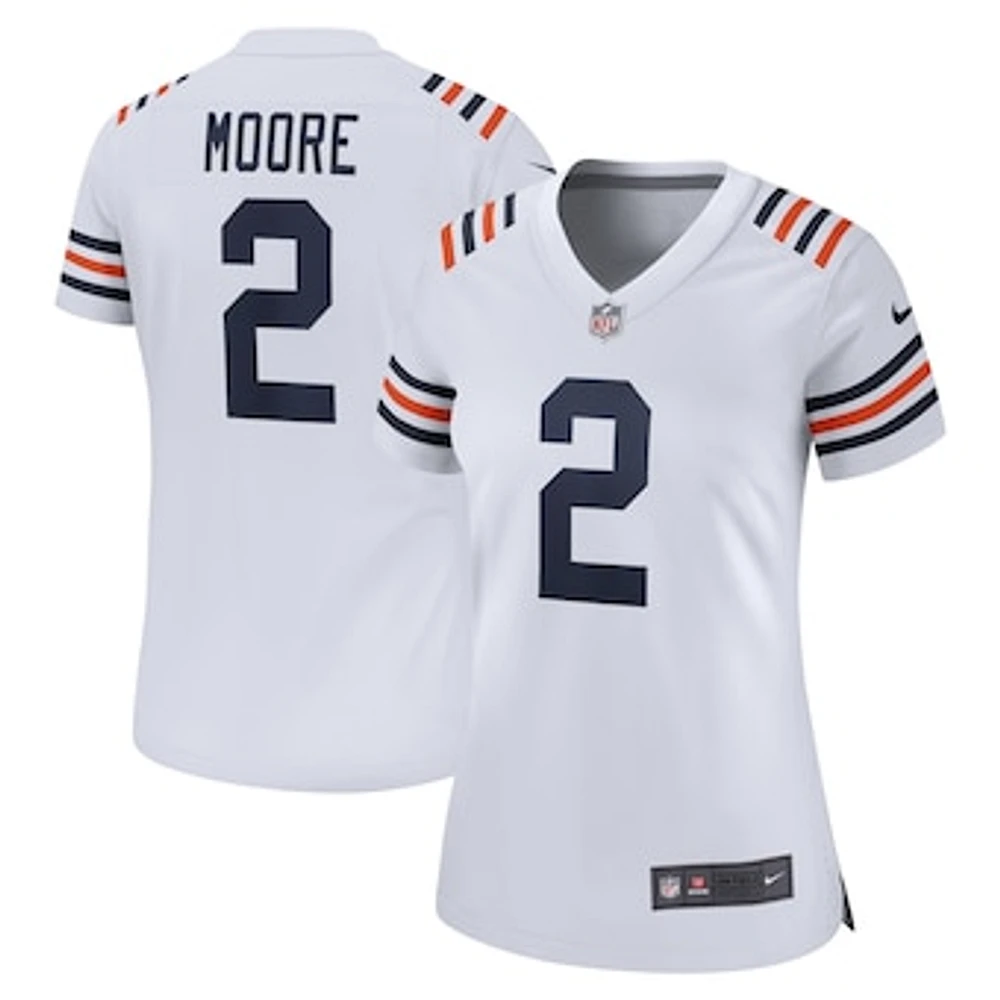 Women's Nike D.J. Moore White Chicago Bears Alternate Game Jersey