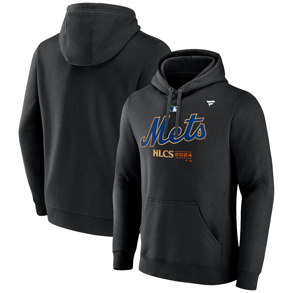 Men's Fanatics Black New York Mets 2024 National League Division Champions Locker Room Pullover Hoodie