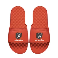 Youth ISlide Joe Burrow Orange NFLPA Player State Outline Slide Sandals