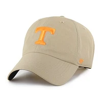 Men's '47 Khaki Tennessee Volunteers Clean Up brrr° Adjustable Hat