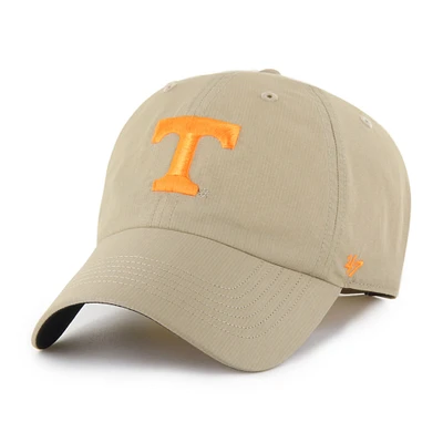 Men's '47 Khaki Tennessee Volunteers Clean Up brrr° Adjustable Hat