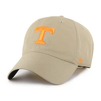 Men's '47 Khaki Tennessee Volunteers Clean Up brrr° Adjustable Hat