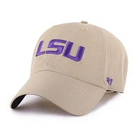 Men's '47 Khaki LSU Tigers Clean Up brrr° Adjustable Hat