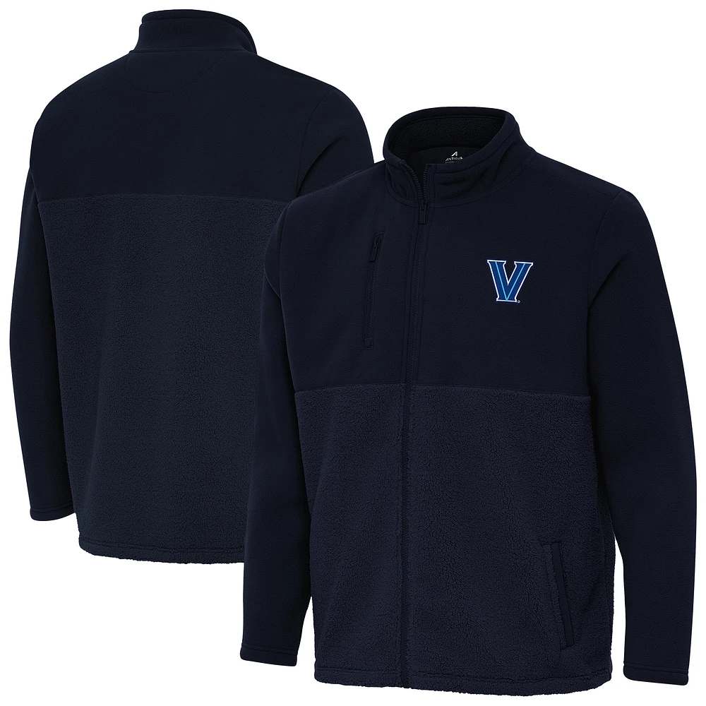 Men's Antigua Navy Villanova Wildcats Daily Fused Full-Zip Jacket