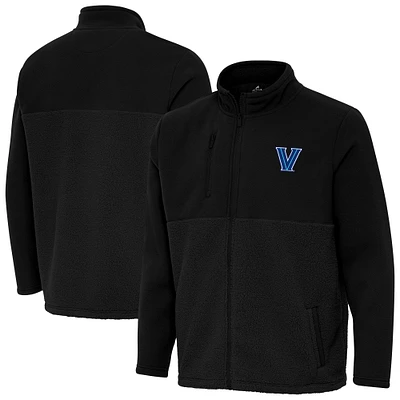 Men's Antigua Black Villanova Wildcats Daily Fused Full-Zip Jacket