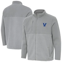 Men's Antigua Gray Villanova Wildcats Daily Fused Full-Zip Jacket