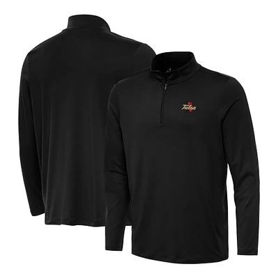 Men's Antigua Tulsa Golden Hurricane Reprocess Quarter-Zip Top