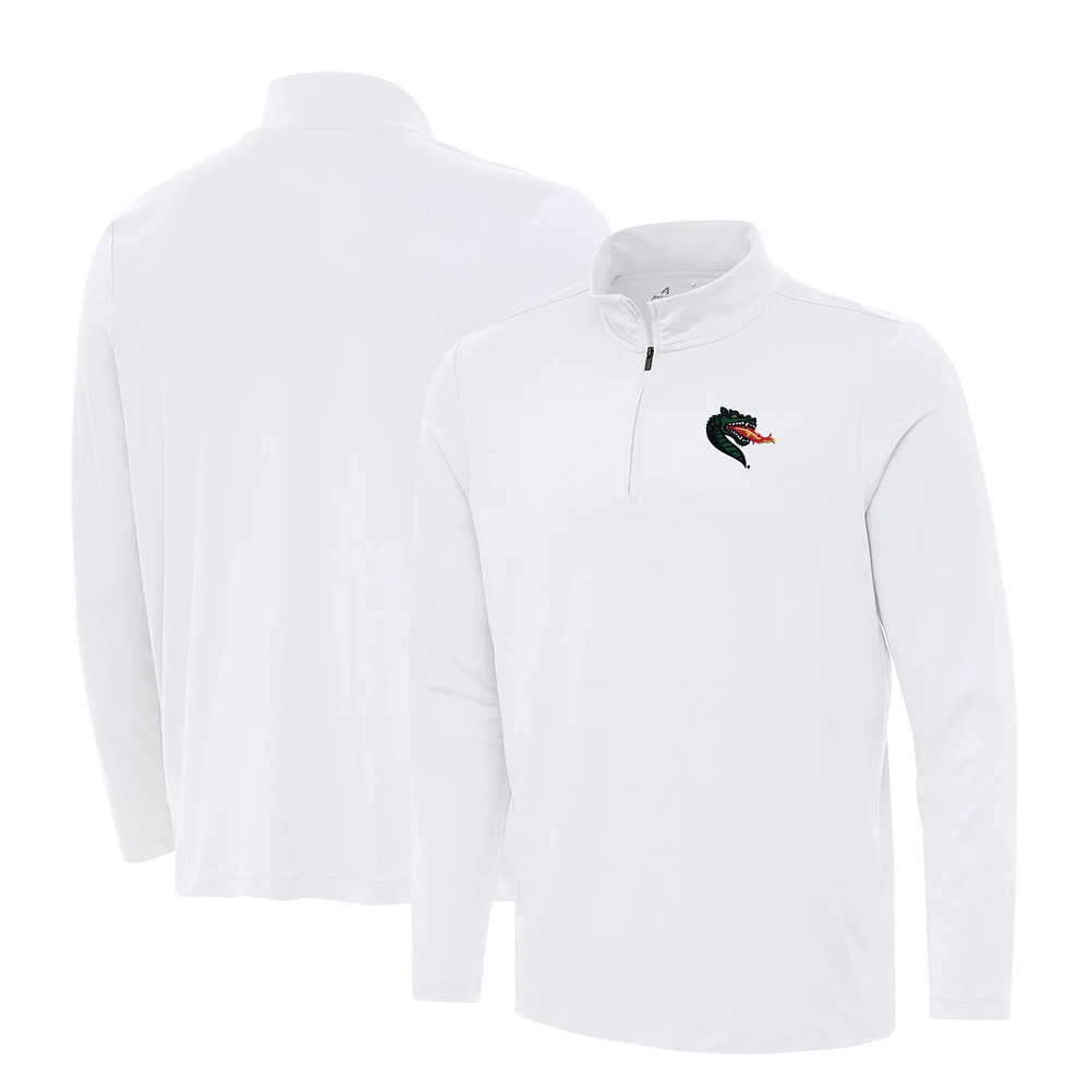 Men's Antigua White UAB Blazers Reprocess Quarter-Zip Top