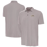 Men's Antigua Brown/White Western Michigan Broncos Twine Polo