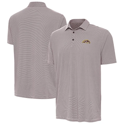 Men's Antigua Brown/White Western Michigan Broncos Twine Polo