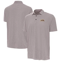 Men's Antigua Brown/White Western Michigan Broncos Twine Polo