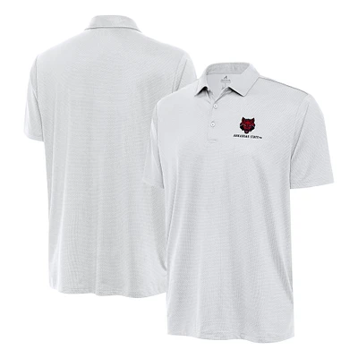 Men's Antigua  White Arkansas State Red Wolves Ellipse Polo