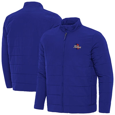 Men's Antigua  Royal Tulsa Golden Hurricane Swelter Full-Zip Jacket
