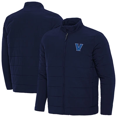 Men's Antigua  Navy Villanova Wildcats  Swelter Full-Zip Jacket