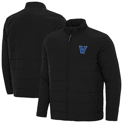 Men's Antigua  Black Villanova Wildcats Swelter Full-Zip Jacket
