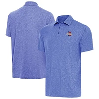 Men's Antigua Heather Royal Tulsa Golden Hurricane Big & Tall Par 3 Polo