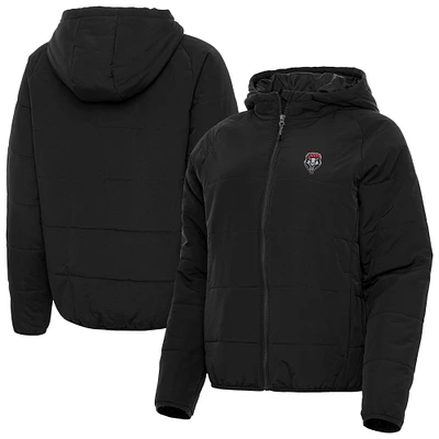Women's Antigua  Black New Mexico Lobos Universe Full-Zip Hoodie Jacket
