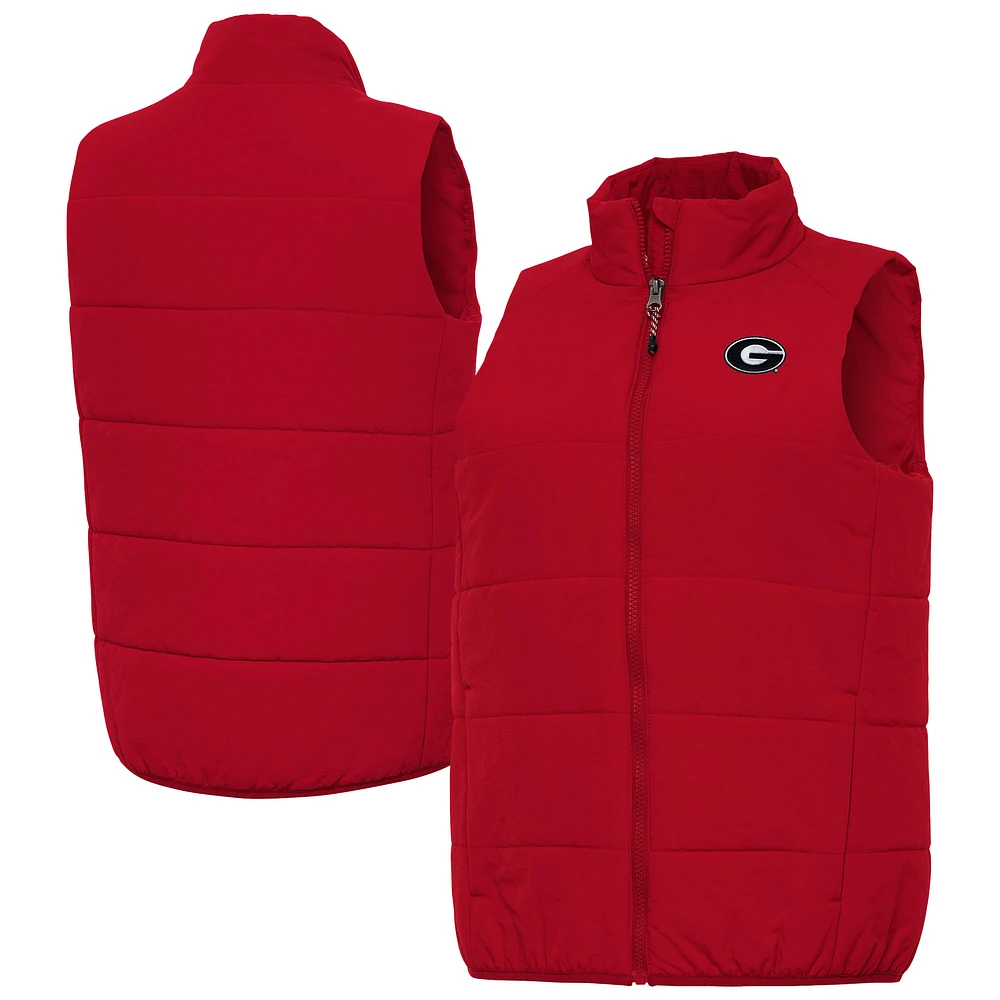 Women's Antigua Red Georgia Bulldogs Experience Full-Zip Vest