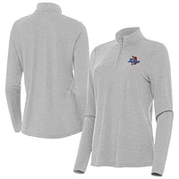 Women's Antigua Heather Tulsa Golden Hurricane Bright Quarter-Zip Top