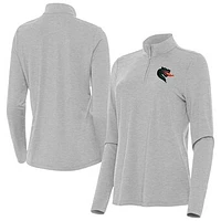 Women's Antigua Heather UAB Blazers Bright Quarter-Zip Top