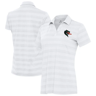 Women's Antigua White UAB Blazers Tunnel Polo