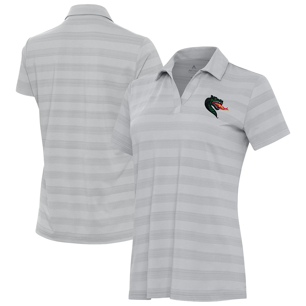 Women's Antigua Gray UAB Blazers Tunnel Polo