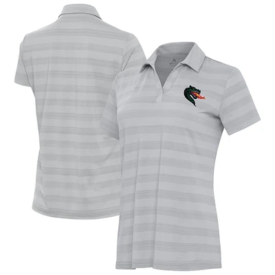 Women's Antigua Gray UAB Blazers Tunnel Polo