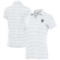 Women's Antigua White New Mexico Lobos Tunnel Polo