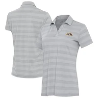 Women's Antigua Gray Western Michigan Broncos Tunnel Polo