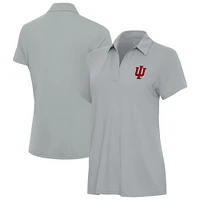 Women's Antigua Gray Indiana Hoosiers Era Polo