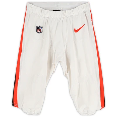 Corey Bojorquez Cleveland Browns Game-Used White Nike Pants vs. Dallas Cowboys on September 8, 2024