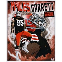 Myles Garrett Cleveland Browns 16" x 20" Photo Print - Art by Brian Kong - Limited Edition of 99