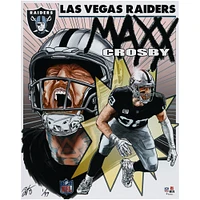 Maxx Crosby Las Vegas Raiders 16" x 20" Photo Print - Art by Brian Kong - Limited Edition of 99