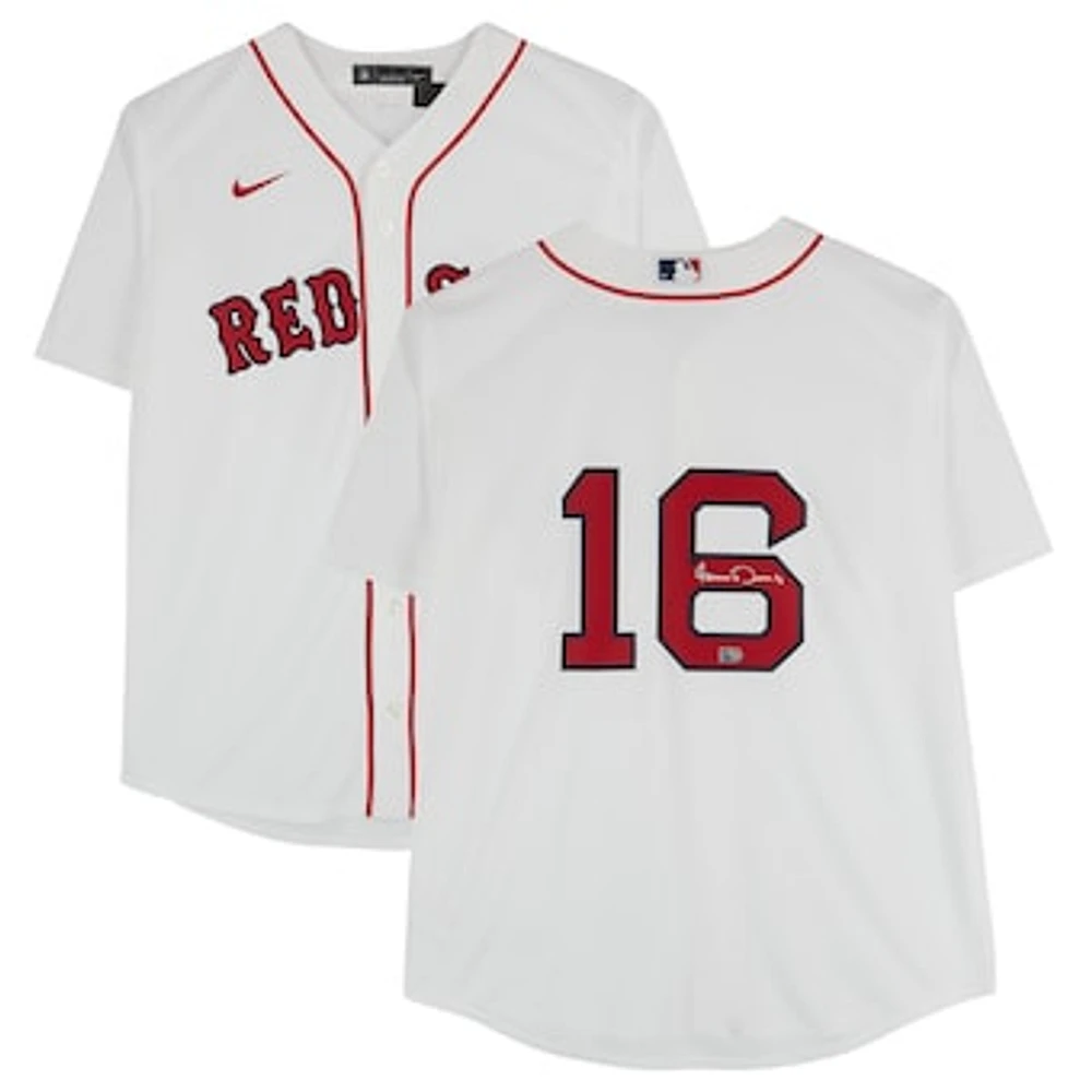 Jarren Duran Boston Red Sox Autographed White Nike Replica Jersey