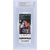Paul Goldschmidt Arizona Diamondbacks Autographed Beckett Fanatics Witnessed Authenticated Auto 10 Ticket from August 2, 2011 - 1st Career Home Run