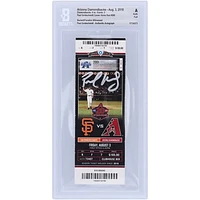 Paul Goldschmidt Arizona Diamondbacks Autographed Beckett Fanatics Witnessed Authenticated Ticket from August 3, 2018 - 200th Career Home Run