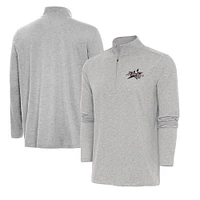 Men's Antigua  Heather Gray 2025 MLB All-Star Game Hunk Quarter-Zip Top