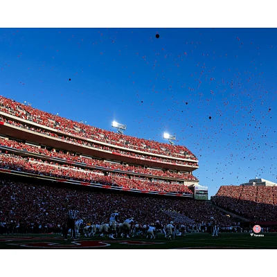 Nebraska Huskers Unsigned Touchdown Balloon Release Photograph
