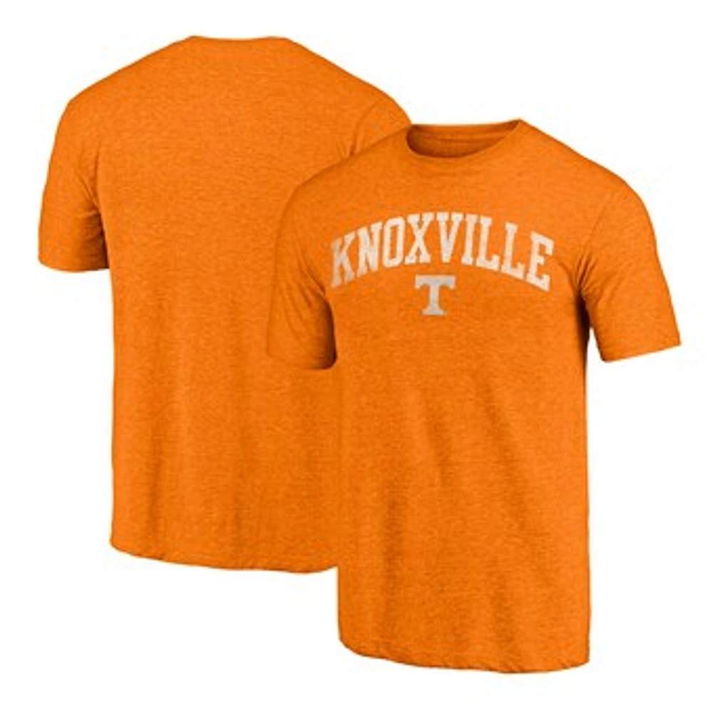 Men's Fanatics Tennessee Orange Volunteers Arched City Tri-Blend T-Shirt