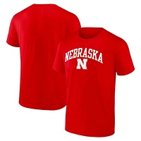 Men's Fanatics  Scarlet Nebraska Huskers Core T-Shirt