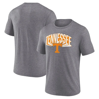 Men's Fanatics Gray Tennessee Volunteers Heritage Tri-Blend 3D Burst T-Shirt