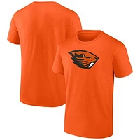 Men's Fanatics Orange Oregon State Beavers Evergreen Cotton Primary Logo T-Shirt