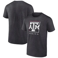 Men's Fanatics  Charcoal Texas A&M Aggies Fundamentals Halved Team T-Shirt