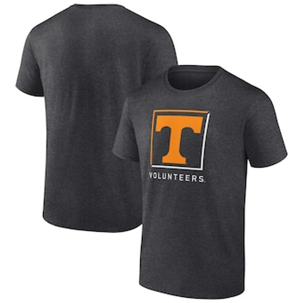 Men's Fanatics  Charcoal Tennessee Volunteers Fundamentals Halved Team T-Shirt