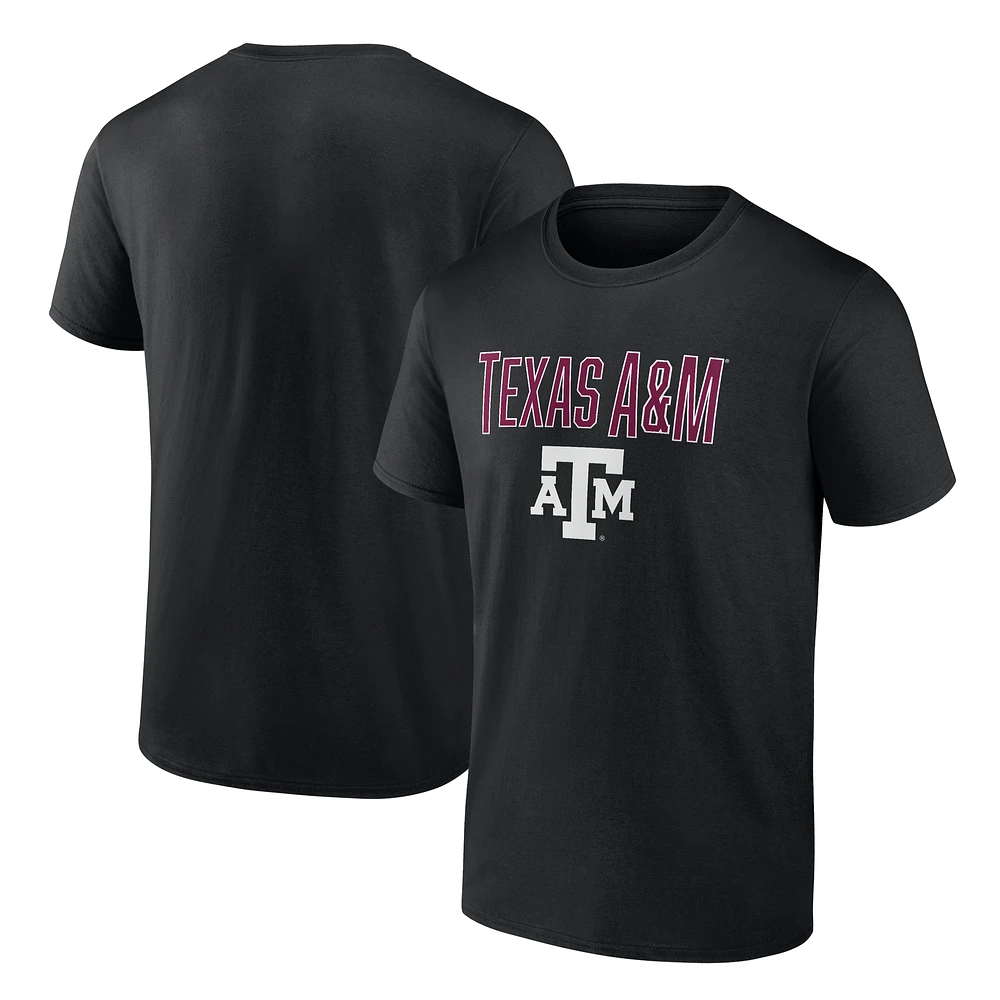 Men's Fanatics Black Texas A&M Aggies Team Lockup T-Shirt