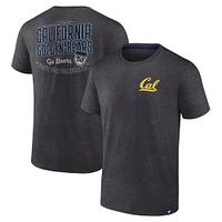 Men's Fanatics Heather Charcoal Cal Bears Iconic T-Shirt