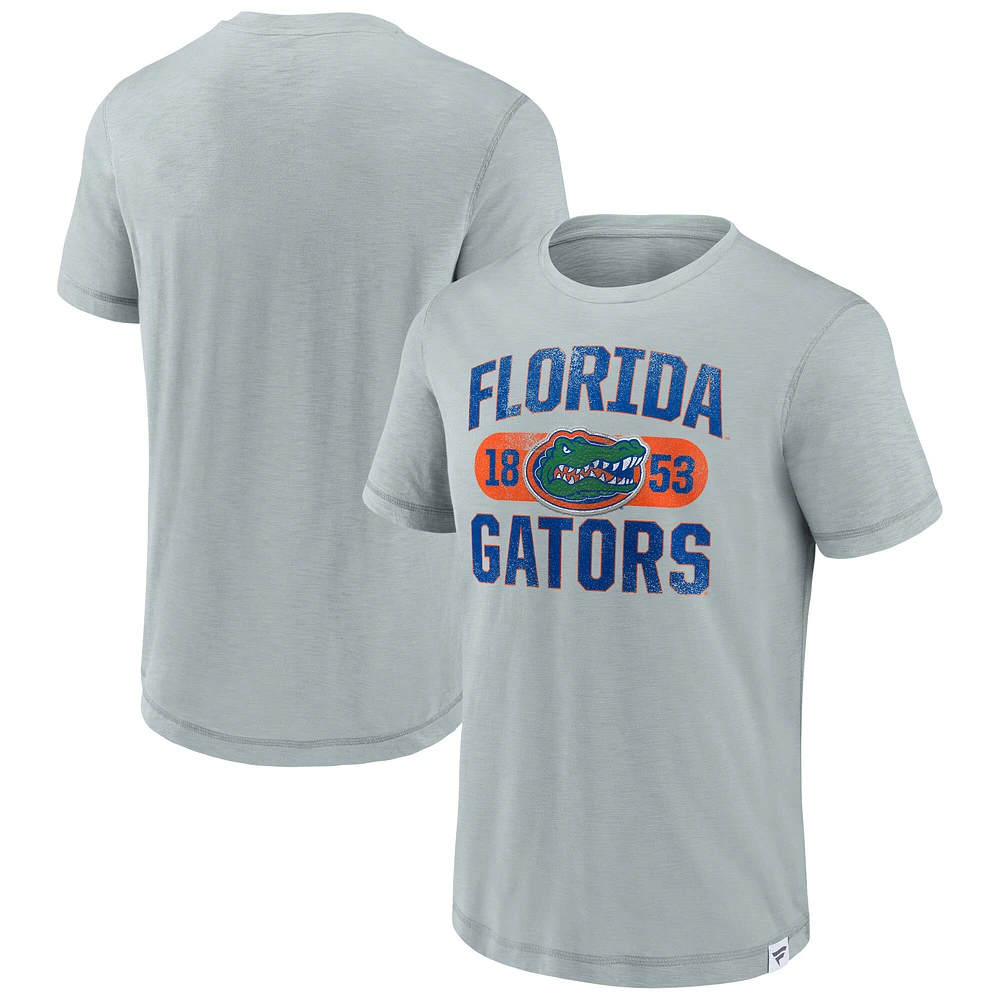 Men's Fanatics Gray Florida Gators True Classics Slub Elevated T-Shirt