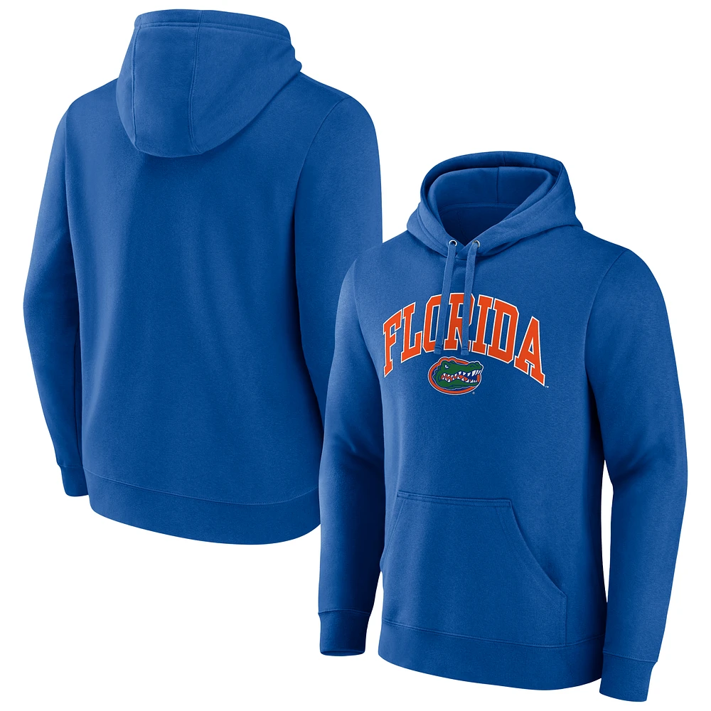 Men's Fanatics Royal Florida Gators Arched Logo Pullover Hoodie