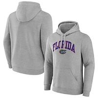 Men's Fanatics Gray Florida Gators Arched Logo Pullover Hoodie